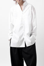 画像をギャラリービューアに読み込む, Y's for men CROSSED CHEST POCKET SHIRT / COTTON BROAD (WHITE)