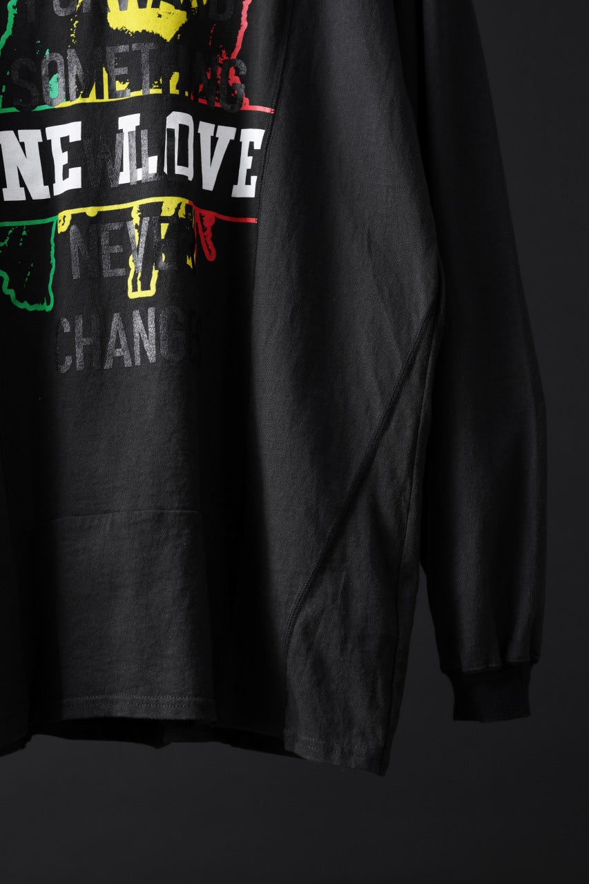 画像をギャラリービューアに読み込む, CHANGES exclusive VINTAGE REMAKE L/S TOPS (MULTI BLACK #D')