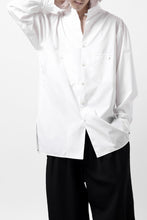 画像をギャラリービューアに読み込む, Y's for men CROSSED CHEST POCKET SHIRT / COTTON BROAD (WHITE)