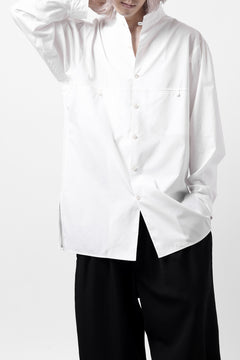 画像をギャラリービューアに読み込む, Y's for men CROSSED CHEST POCKET SHIRT / COTTON BROAD (WHITE)