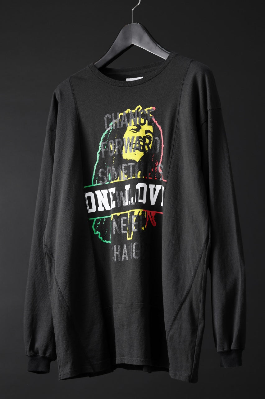 画像をギャラリービューアに読み込む, CHANGES exclusive VINTAGE REMAKE L/S TOPS (MULTI BLACK #D')