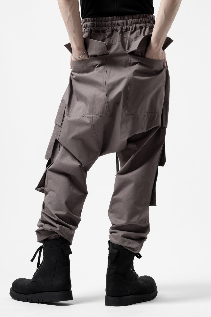 画像をギャラリービューアに読み込む, A.F ARTEFACT FRONT ZIP CARGO SARROUEL EASY PANTS (GREY)