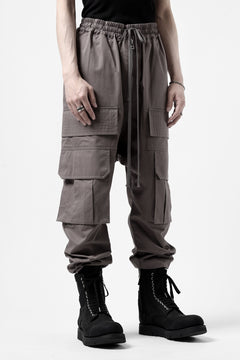 画像をギャラリービューアに読み込む, A.F ARTEFACT FRONT ZIP CARGO SARROUEL EASY PANTS (GREY)