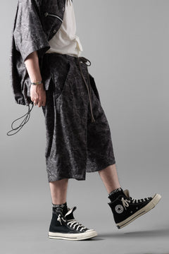 画像をギャラリービューアに読み込む, A.F ARTEFACT ZIP FOLDING TUCK SHORTS / PAISLEY JACQUARD (D.GREY)