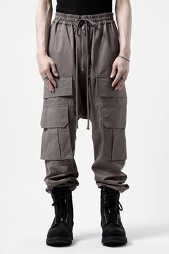 画像をギャラリービューアに読み込む, A.F ARTEFACT FRONT ZIP CARGO SARROUEL EASY PANTS (GREY)