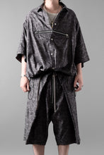 画像をギャラリービューアに読み込む, A.F ARTEFACT ZIP FOLDING TUCK SHORTS / PAISLEY JACQUARD (D.GREY)