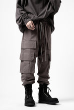 画像をギャラリービューアに読み込む, A.F ARTEFACT FRONT ZIP CARGO SARROUEL EASY PANTS (GREY)