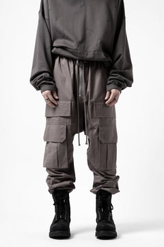画像をギャラリービューアに読み込む, A.F ARTEFACT FRONT ZIP CARGO SARROUEL EASY PANTS (GREY)