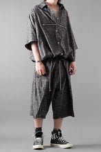 画像をギャラリービューアに読み込む, A.F ARTEFACT FRONT ZIP SQUEEZING SHIRT / PAISLEY JACQUARD (D.GREY)