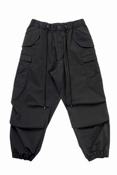 画像をギャラリービューアに読み込む, Y's.... FIELD CARGO PANTS / DRY-TOUCH GABARDINE (BLACK)
