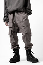 画像をギャラリービューアに読み込む, A.F ARTEFACT FRONT ZIP CARGO SARROUEL EASY PANTS (GREY)