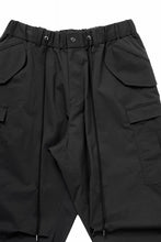 画像をギャラリービューアに読み込む, Y's.... FIELD CARGO PANTS / DRY-TOUCH GABARDINE (BLACK)