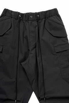 画像をギャラリービューアに読み込む, Y's.... FIELD CARGO PANTS / DRY-TOUCH GABARDINE (BLACK)