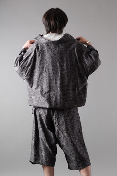 画像をギャラリービューアに読み込む, A.F ARTEFACT ZIP FOLDING TUCK SHORTS / PAISLEY JACQUARD (D.GREY)