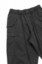 画像をギャラリービューアに読み込む, Y's.... FIELD CARGO PANTS / DRY-TOUCH GABARDINE (BLACK)