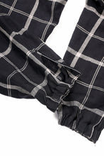 画像をギャラリービューアに読み込む, Y's ZIP POCKET TAPERED PANTS / LINEN PLAID (BLACK)