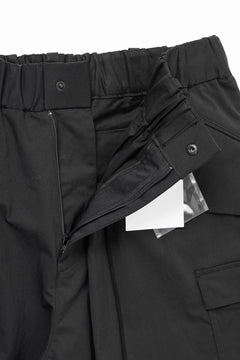 画像をギャラリービューアに読み込む, Y's.... FIELD CARGO PANTS / DRY-TOUCH GABARDINE (BLACK)