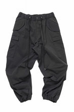 画像をギャラリービューアに読み込む, Y's.... FIELD CARGO PANTS / DRY-TOUCH GABARDINE (BLACK)