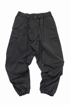 画像をギャラリービューアに読み込む, Y's.... FIELD CARGO PANTS / DRY-TOUCH GABARDINE (BLACK)