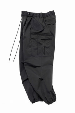 画像をギャラリービューアに読み込む, Y's.... FIELD CARGO PANTS / DRY-TOUCH GABARDINE (BLACK)