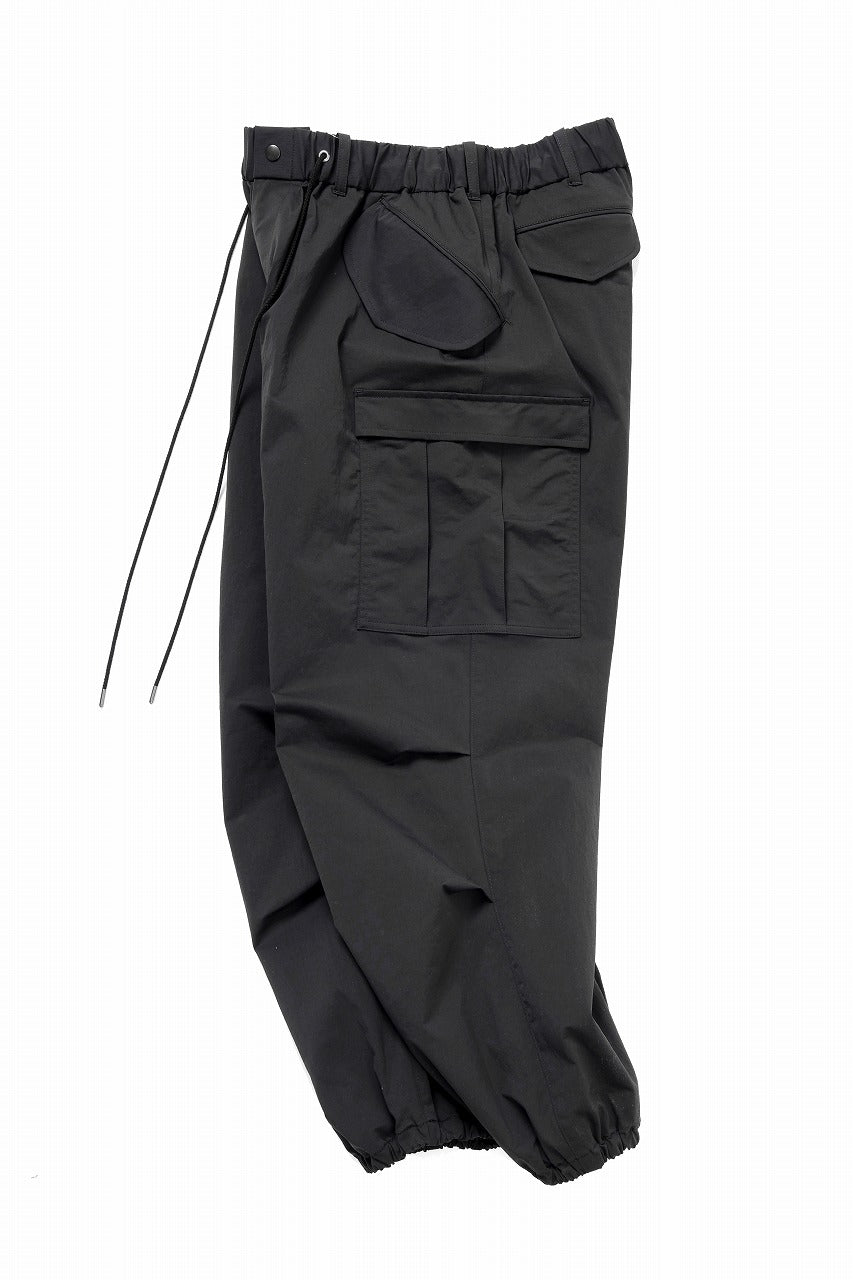 画像をギャラリービューアに読み込む, Y's.... FIELD CARGO PANTS / DRY-TOUCH GABARDINE (BLACK)