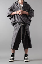 画像をギャラリービューアに読み込む, A.F ARTEFACT FRONT ZIP SQUEEZING SHIRT / PAISLEY JACQUARD (D.GREY)