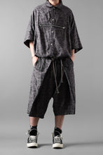 画像をギャラリービューアに読み込む, A.F ARTEFACT FRONT ZIP SQUEEZING SHIRT / PAISLEY JACQUARD (D.GREY)