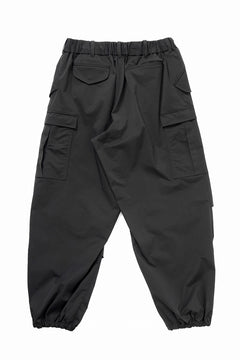 画像をギャラリービューアに読み込む, Y's.... FIELD CARGO PANTS / DRY-TOUCH GABARDINE (BLACK)