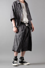 画像をギャラリービューアに読み込む, A.F ARTEFACT FRONT ZIP SQUEEZING SHIRT / PAISLEY JACQUARD (D.GREY)