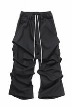 画像をギャラリービューアに読み込む, A.F ARTEFACT PURE DENIM TUCK WIDE PANTS (BLACK)