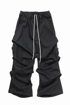 画像をギャラリービューアに読み込む, A.F ARTEFACT PURE DENIM TUCK WIDE PANTS (BLACK)