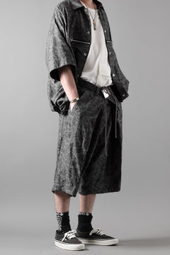 画像をギャラリービューアに読み込む, A.F ARTEFACT ZIP FOLDING TUCK SHORTS / PAISLEY JACQUARD (D.GREY)