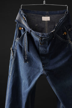 画像をギャラリービューアに読み込む, CHANGES REMAKE PAINTER DENIM PANTS with APRON PARTS (INDIGO #A)