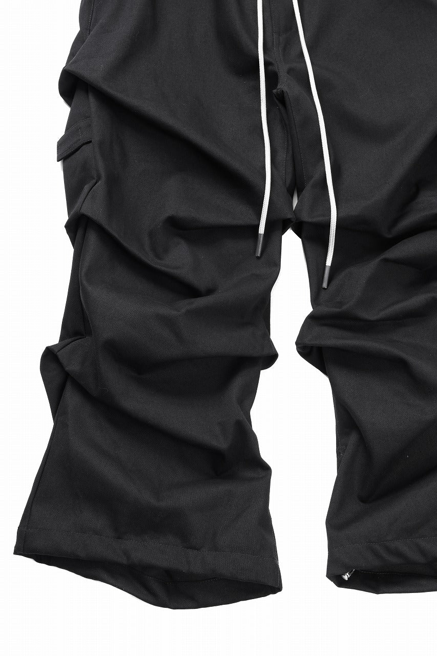 画像をギャラリービューアに読み込む, A.F ARTEFACT EXTREME WIDE BAGGY PANTS / PURE DENIM (BLACK)