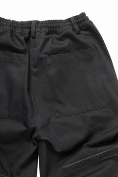 画像をギャラリービューアに読み込む, A.F ARTEFACT PURE DENIM TUCK WIDE PANTS (BLACK)
