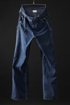 画像をギャラリービューアに読み込む, CHANGES REMAKE PAINTER DENIM PANTS with APRON PARTS (INDIGO #A)