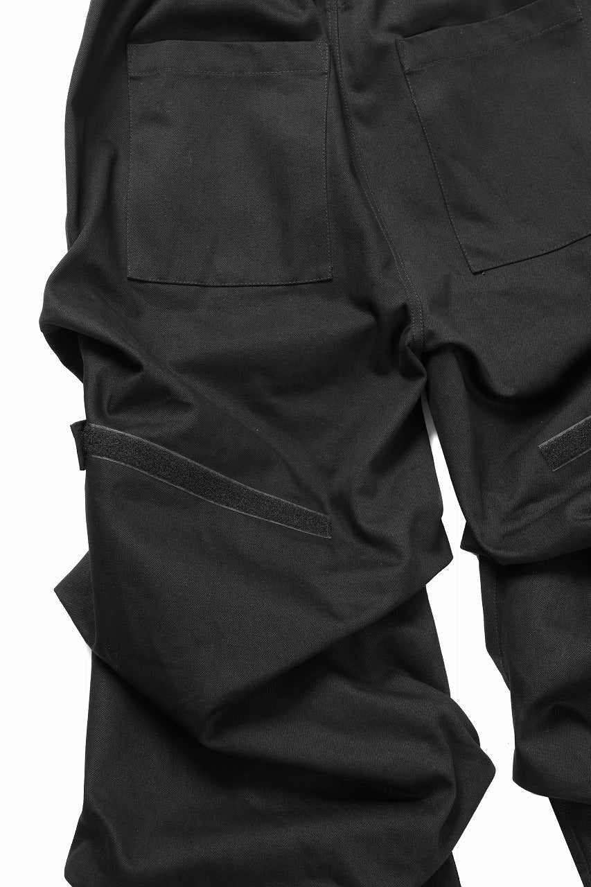 画像をギャラリービューアに読み込む, A.F ARTEFACT PURE DENIM TUCK WIDE PANTS (BLACK)