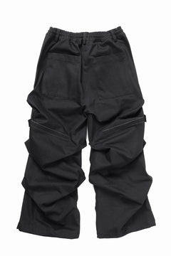 画像をギャラリービューアに読み込む, A.F ARTEFACT PURE DENIM TUCK WIDE PANTS (BLACK)
