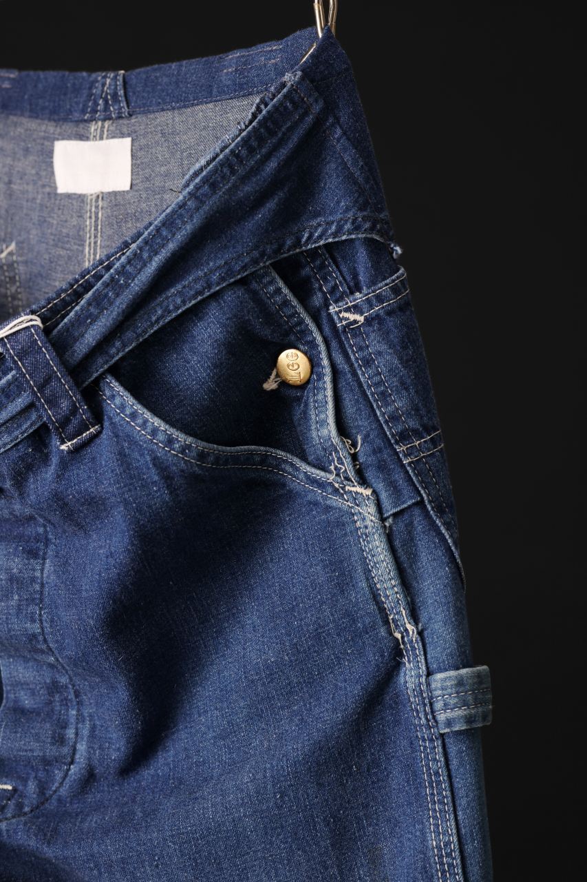 画像をギャラリービューアに読み込む, CHANGES REMAKE PAINTER DENIM PANTS with APRON PARTS (INDIGO #A)