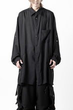 画像をギャラリービューアに読み込む, Y's for men BIG SHIRT / CELLULOSE LAWN (BLACK)