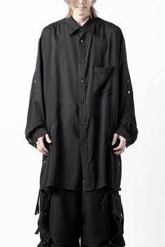 画像をギャラリービューアに読み込む, Y's for men BIG SHIRT / CELLULOSE LAWN (BLACK)