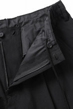 画像をギャラリービューアに読み込む, Y's for men WAIST STRING PANTS / COTTON-LINEN CANVAS (BLACK)