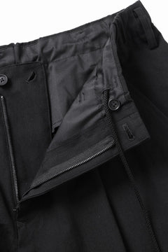画像をギャラリービューアに読み込む, Y's for men WAIST STRING PANTS / COTTON-LINEN CANVAS (BLACK)