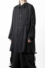 画像をギャラリービューアに読み込む, Y's for men BIG SHIRT / CELLULOSE LAWN (BLACK)