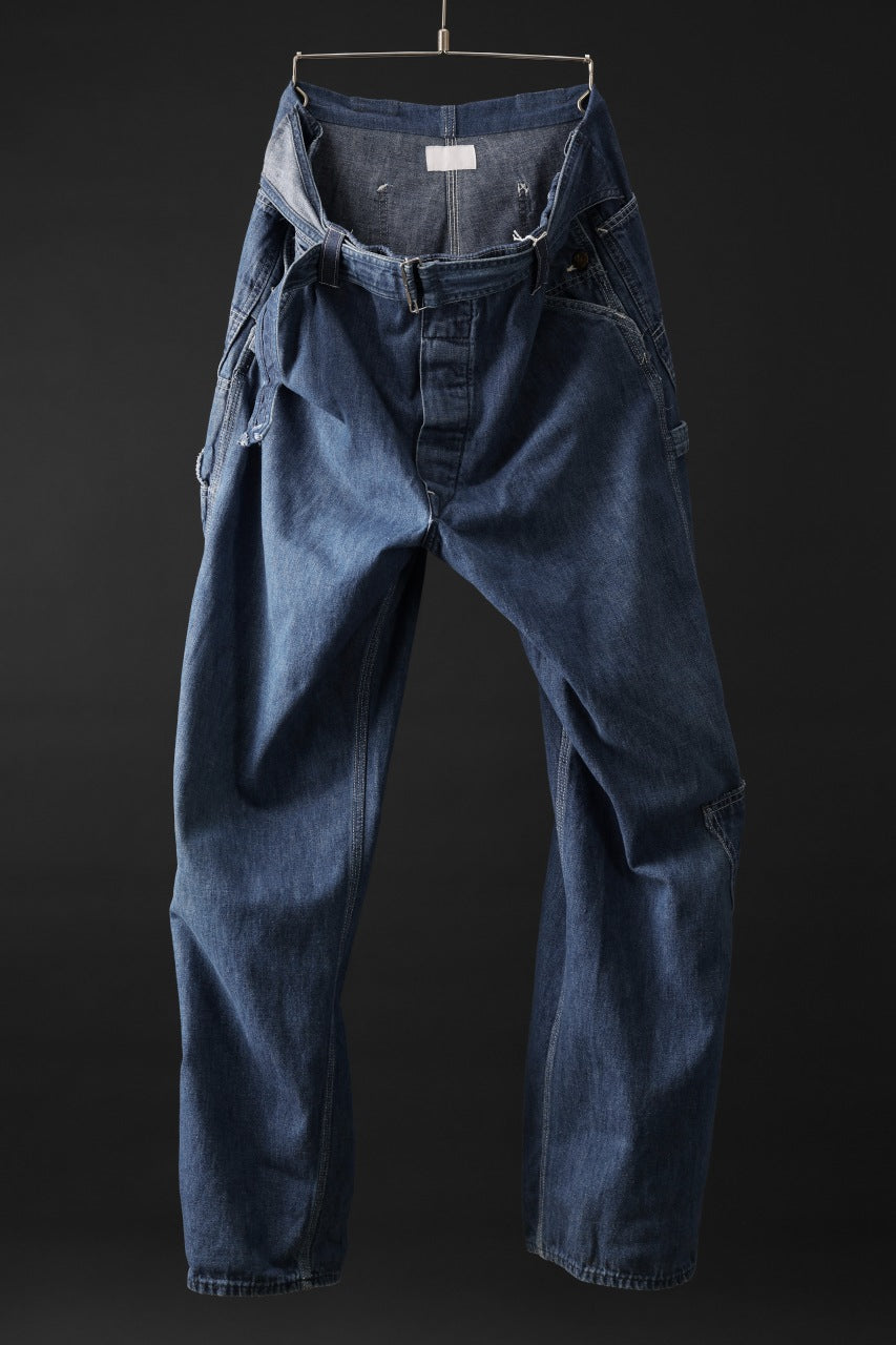 画像をギャラリービューアに読み込む, CHANGES REMAKE PAINTER DENIM PANTS with APRON PARTS (INDIGO #B)