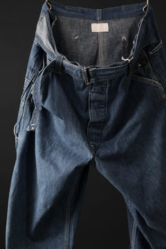 画像をギャラリービューアに読み込む, CHANGES REMAKE PAINTER DENIM PANTS with APRON PARTS (INDIGO #B)