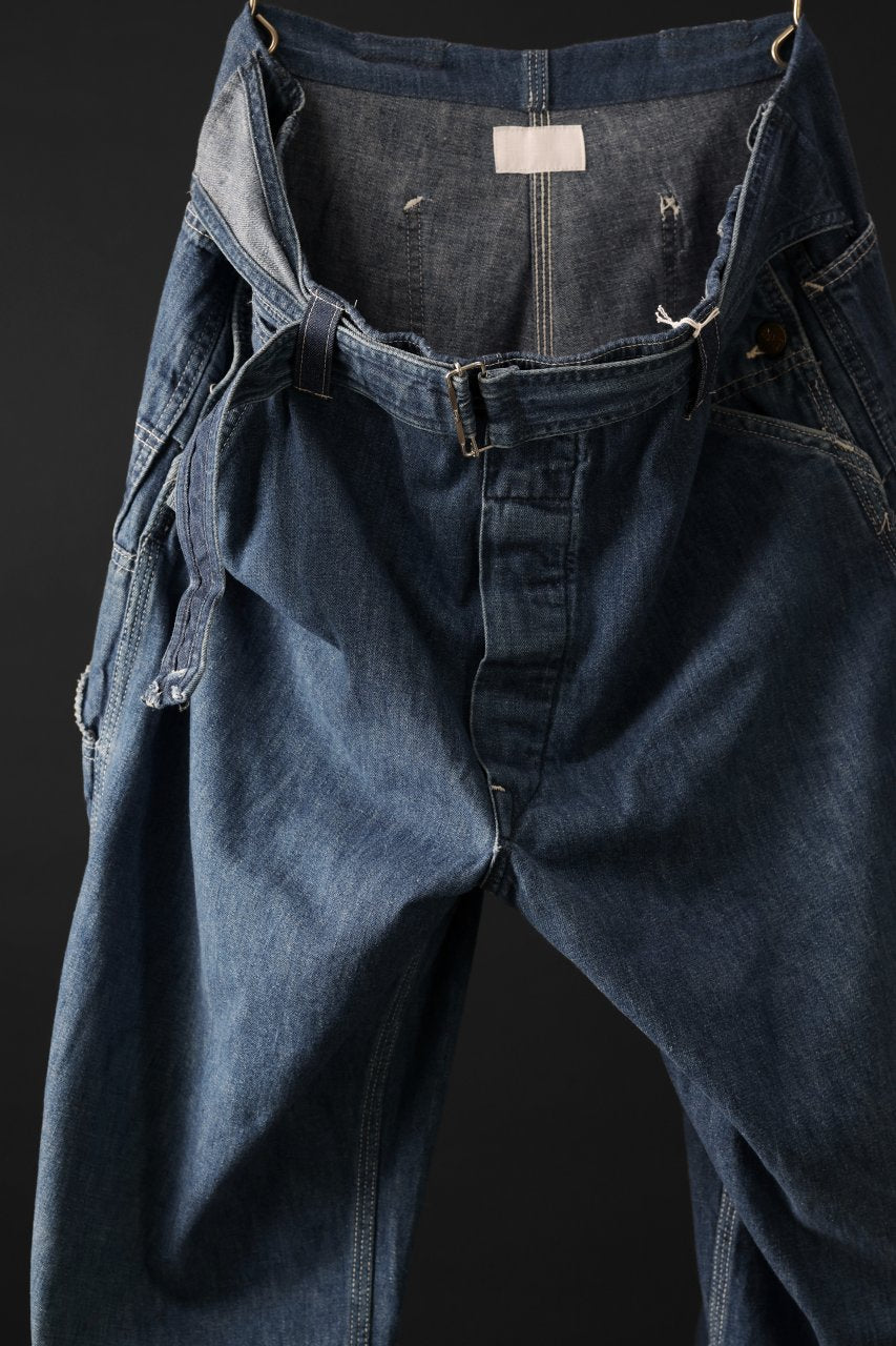 画像をギャラリービューアに読み込む, CHANGES REMAKE PAINTER DENIM PANTS with APRON PARTS (INDIGO #B)