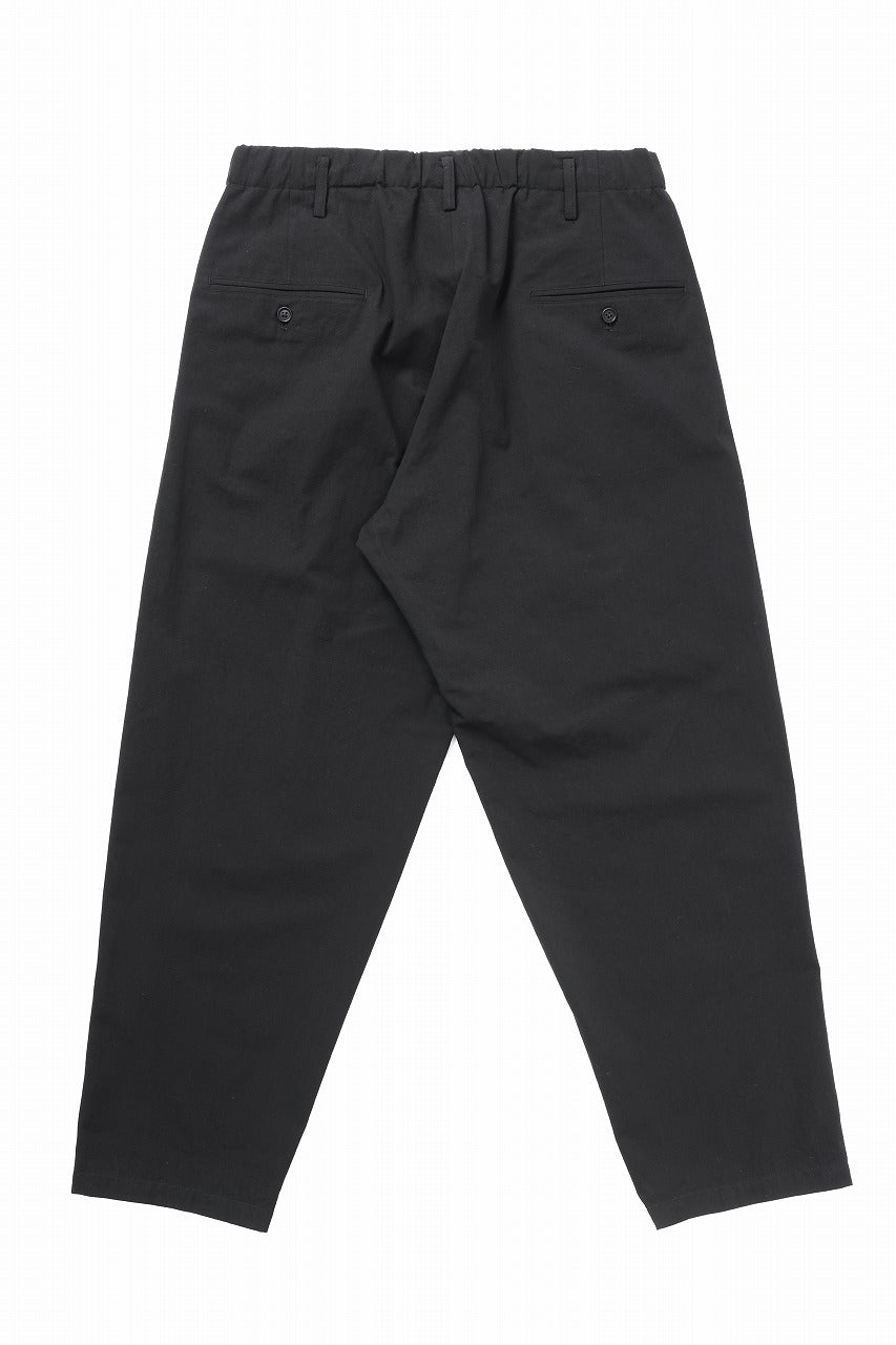 画像をギャラリービューアに読み込む, Y's for men WAIST STRING PANTS / COTTON-LINEN CANVAS (BLACK)