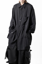 画像をギャラリービューアに読み込む, Y's for men BIG SHIRT / CELLULOSE LAWN (BLACK)