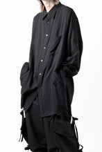 画像をギャラリービューアに読み込む, Y's for men BIG SHIRT / CELLULOSE LAWN (BLACK)